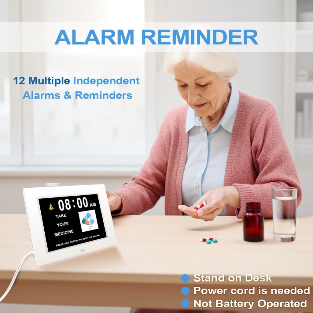 Digital Calendar Alarm Day Clock